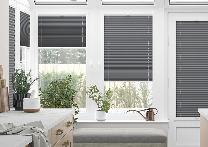 Pleated, Tangoroa Grey - Perfect Fit Blind - Image 3